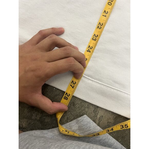 Chaps Ralph Lauren USA Flag embroidery white sweatshirt Size Large - Picture 4 of 10